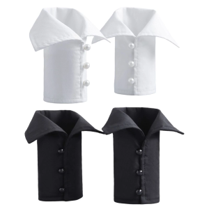 Detachable Sleeve Cuffs Polyester Soft Comfortable Versatile Wristband for Lady Girl Simple Sleeve Decors