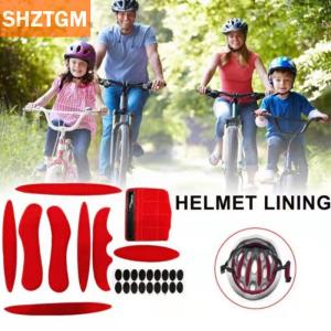 [COD] SHZTGM ชุดแผ่นฟองน้ำรองด้านในของหมวกกันน็อคจักรยาน รถจักรยานยนต์ ชุดแผ่นรองหมวกกันน็อคพร้อมตาข่ายดักแมลงอเนกประสงค์1ชุด