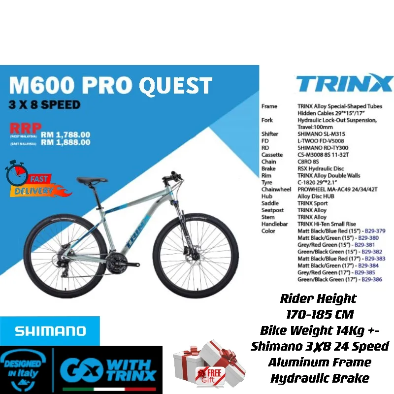 Trinx m600 quest 29er sale