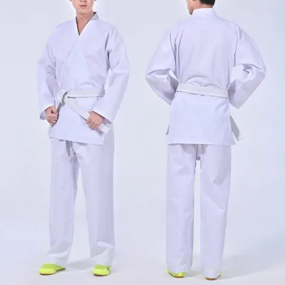 [Ready Stock]Child Taekwondo Kick Boxing Karate Martial Art Unif Adult Karate Uniform Suit WTF