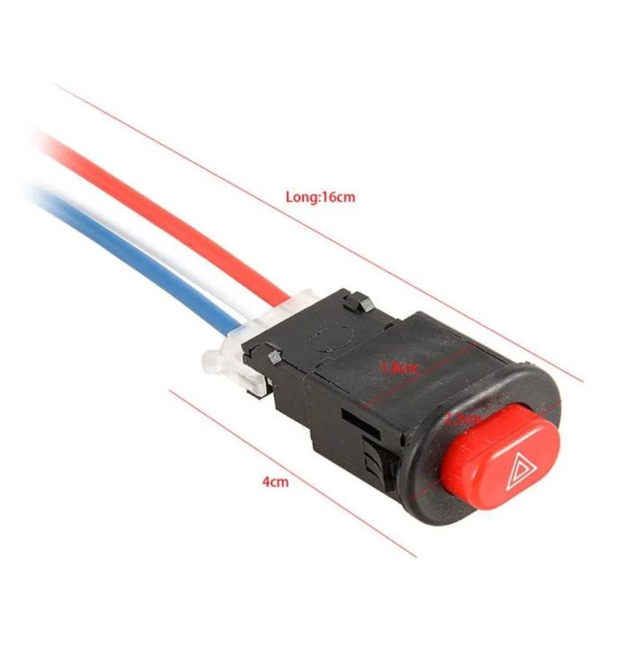 SAKLAR TOMBOL SWITCH ON OFF HAZARD SEPEDA MOTOR UNIVERSAL | Lazada ...