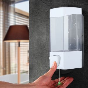 2x350ml ห้องอาบน้ำ สบู่ติดผนังสบู่กล่องแชมพูเครื่องจ่ายน้ำยาฆ่าเชื้อโลชั่นปั๊มของเหลว