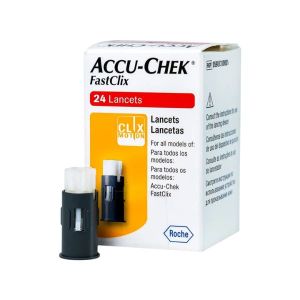 Kim Lấy Máu Thử Đường Huyết Accu-Chek FastClix (Hộp 24 kim) Tiệt Trùng 100 % Date Mới