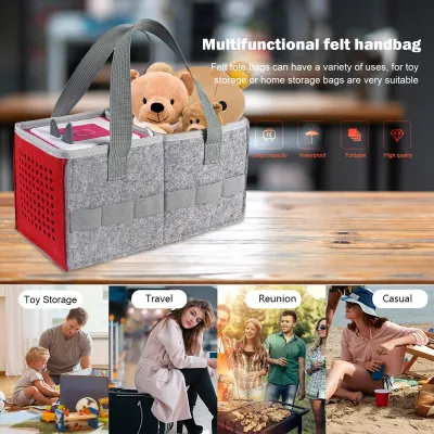 Felt Handbag - Multifunctional Organizers Tote Bags Baby Caddy Diaper Holder