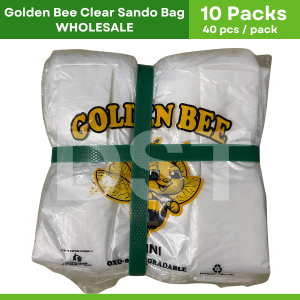 Golden Bee Plastic Sando  Bag Matibay | Mini Tiny Medium | WHOLESALE  ( 10 packs / Approx. 38-40pcs per pack )