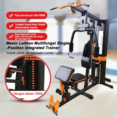 Home Gym 1 Sisi Multigym Angkat Beban/Multigym Alat Fitnes/Gym angkat Beban/Dengan beban 75KG