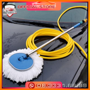 chổi rửa xe 2 trong 1 kèm vòi nước đa năng tiện lợi hàng tốt bền bỉ tạo bọt cây lau xe xịt nước đa năng có thể nối trực tiếp ống nước