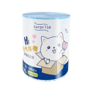 100pcs Leak-Proof Thick Drawstring Trash Bag Plastic Bag Garbage Bag Rubbish Bag