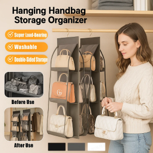 👜Bag Storage Artifact Hanging Bag to Put Bags to Organize Storage Bags Hanging Bag Wall-Mounted Home Wardrobe Dormitory Storage Rack悬挂式包包收纳挂袋