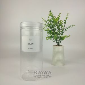 Toples Bumbu Dapur 1300ml Tutup Natural Free Sticker