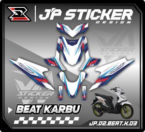 STICKER DECAL FULL BODY BEAT KARBU - STIKER STRIPING VARIASI MOTOR BEAT CARBU 2008-2012 (JP.S2) 03
