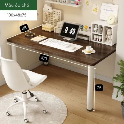 Bàn làm việc bàn gaming thiết kế hiện đại bàn chân trụ tròn phong cách hiện đại ND77
