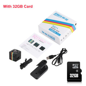 Mini Camera 1080P SQ11 Portable Small HD Nanny Cam with Night Vision and Motion Detection Indoor Security Camera for Home and Office