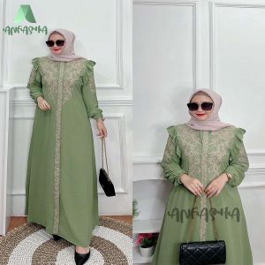 Gamis Renda Pesta Arab Import Murah Mewah Terbaru Premium Maxi Zoya Kekinian Pakaian Wanita BY TOKO ANFASHA