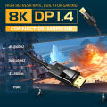 DORAN Display Port Cable 8K Hd 144Hz Dp To 1.4 For Laptop PC TV Gaming Monitor 8K High Speed Cable. 