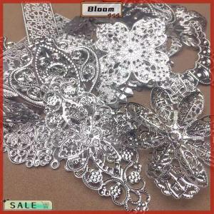 Follow Get New[Bloom Z] 50g lot Mixed Metal Flower Leaves Filigree Wraps Connectors Pendant Beads Caps Charms for DIY Jewelry Making Craft Supplies