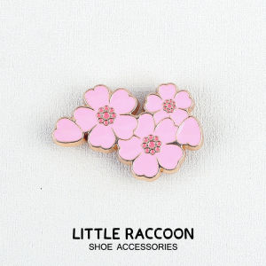 Metal jibbitz cross charms Shoe Buckle Plum Daisy Texture Alloy Shoe Accessories Fashion Shoe Accessories