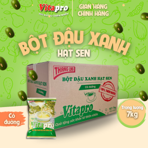 Đậu xanh hạt sen Vitapro (thùng 20 bịch) tiết kiệm và duy trì dinh dưỡng tốt hơn
