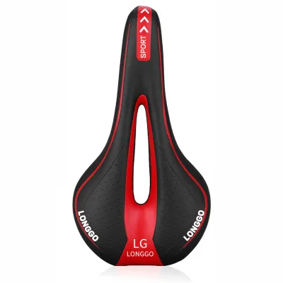 LONGGO Bike Saddle seat Bicycle Shock Absorbing Saddle For MTB Bike Hollow Cycling Breathable Saddle