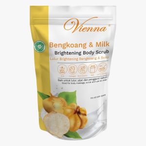 VIENNA SCRUB LULUR REFILL WHITENING 1KG BPOM GOATS MILK - COWS MILK - BENGKOANG - LULUR BADAN VIENNA