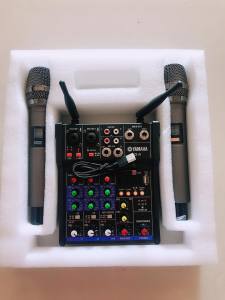 Free Shipping YAMAHA 4 Channel MIXER With Bluetooth And High Quality Wireless Microphone/F4/G4
