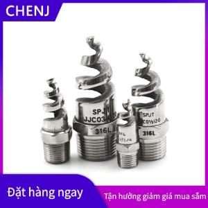 CHENJ Mới 1 4 1 2 thép không gỉ xoắn ốc nón phun sương vòi phun Đầu phun nước