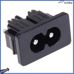 【jianzhanqinl】 5Pcs AC250v 2.5a iec320 c8 male 2 pins power inlet socket connector