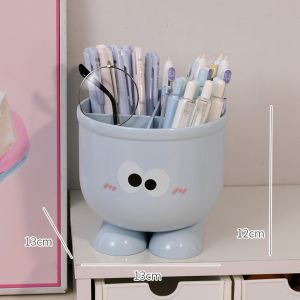 WAPKTY Multipurpose Pen Holder Plastic Cartoon Desk Storage Holder  Multifunction Storage Box