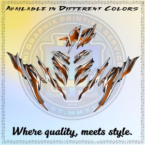 Honda Click 125 V2 Fire Tribal NTN Decals Sticker