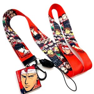 VISIONN โพลีเอสเตอร์พวงกุญแจ ID ผู้ถือป้ายอะนิเมะจี้การ์ตูนโทรศัพท์เชือกเส้นเล็กพวงกุญแจสายรัดข้อมือสายรัดโทรศัพท์มือถือ