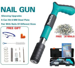 Pistol Paku/Pistol Pengencang/Mesin Paku Beton/Alat Pelubang Alat Paku Dinding Alat Paku Dinding Beton Kuku Lurus Mini Alat Pistol Paku Dinding Beton Mini Stampset Mesin Stamp Alat Tembak Paku