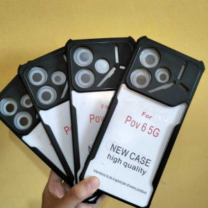 CASE CASING HP INFINIX TECNO POVA 7 / POVA 6 5G / POVA 6 PRO / POVA 5 / POVA 5 PRO / CAMON 40 PRO - SOFCASE Black Bumper Premium Case Armor Transparent MR CASE STORE