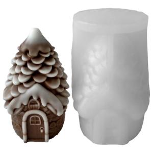 Christmas Theme Silicone Mold Pinecone Silicone Mould Heat Resistant For Making Soap Holiday Decoration