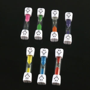 7Pcs Dental Hourglass For 2 To 3 Minutes Childrens Brushing Timing Creative Ornaments Toothbrush Holder Printable