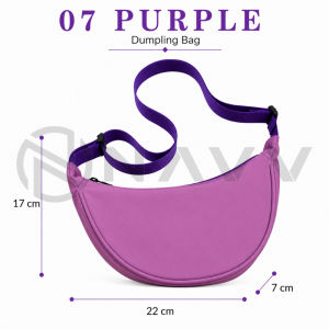 NAVV Dumpling Bag | 10 Colours Available | Lightweight Nylon Shoulder Bag for Daily Travel & Casual Use