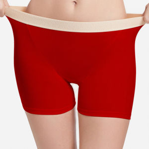 Plus Size Cotton Panties Woman Menstrual Underwear High Waist Breathable Elastic Period Boyshort Leak Proof Underpants Lingerie