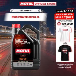 Dầu nhớt xe ô tô MOTUL 8100 POWER 0W20 4X5L VN