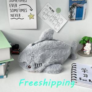 baoxue Dễ Thương Sang Trọng Đại Dương Cá Mập Bút Chì Trường Hợp Mỹ Phẩm Túi Xách Tay Công Suất Lớn Bút Pouch Văn Phòng Phẩm Lưu Trữ Hộp Trường Văn Phòng Nguồn Cung Cấp