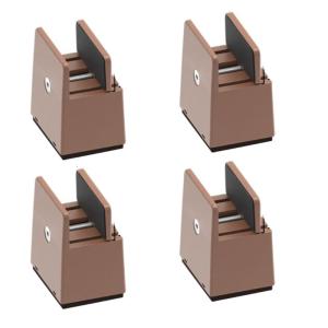 Pack of 4 Multipurpose 2Inch Bed Risers Furniture Lift Support Convenient Accessory for Sofa Table Chair Desk Use