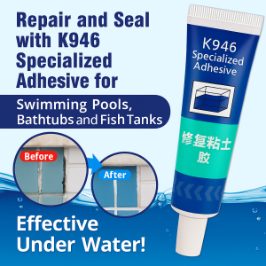 Underwater Waterproof Adhesive Sealant Traceless Glass Glue Leak Repair Quick-Drying Crackproof Sealing Glue Transparent Underwater Bonding Waterproof Sealing Glass Glue