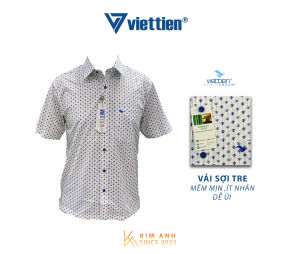 Áo sơ mi ngắn tay lai ngang Việt Tiến Regular 0333