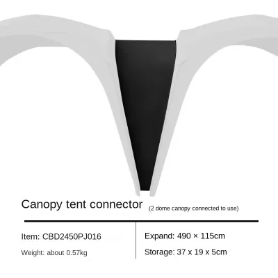 BLACKDOG DOME SKY Automatic Modular Multiple Setting Canopy Tent Unlimited Connection Bedroom Awning Living Area Waterproof Outdoor Camping Vinyl Coated UPF100+ UV Sun Protection Black White Fast Build 4-12 Person Unicorn