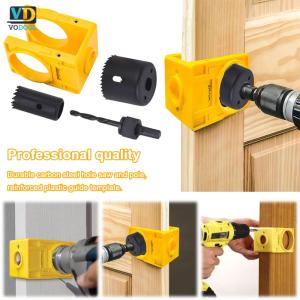 [Uetech]User-Friendly Digital Door Lock Installation Set for Wood Doors 1-3/8 to 1-3/4 Inch with Guide Template for Home Use