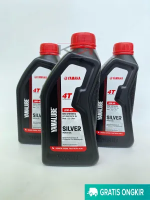 PROMO - Oli Mesin Yamalube Silver Isi 3 (TIGA PCS ) Oil Motor Bebek Yamaha 20W/40 4T 800 ml NEW