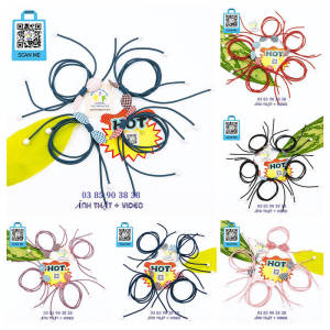 Đồ cột tóc dây buộc tóc nơ Hàn Quốc caro nhiều màu - thương hiệu Vợ Chồng Tôi