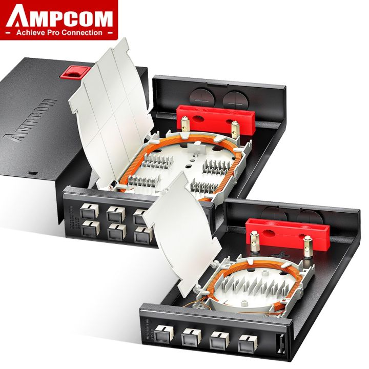 Multimode Fms Box AMPCOM SC Screwless Embedded Wall-Mounted Fiber Optic Termination Box ...