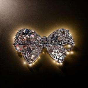 🔥🔥🔥adae Sáng bóng Rhinestone Hollow Bow kẹp tóc cao cấp màu đen pha lê Bow Side bangs Clip kim loại mỏ vịt Clip Phụ kiện tóc của phụ nữ