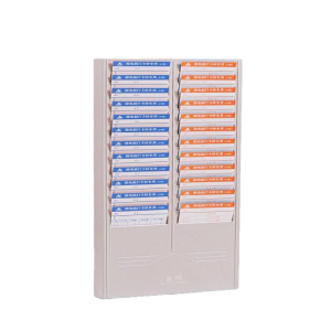 24pockets Time Card Holder Plastic Wall Mount Attendance Recorder Punch Time Office Warehouse