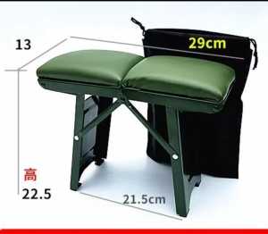 Mini Steel Portable Folding Camping Stool Chair for Outdoor Fishing Hiking Backpacking 29x13x20cm Foldable