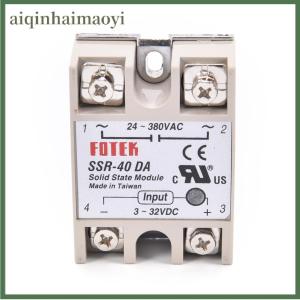 aiqinhaimaoyi Industrial Solid State Relay SSR 40A with Protective Flag SSR-40DA 40A DC control AC